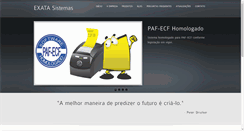 Desktop Screenshot of exatasistemas.com